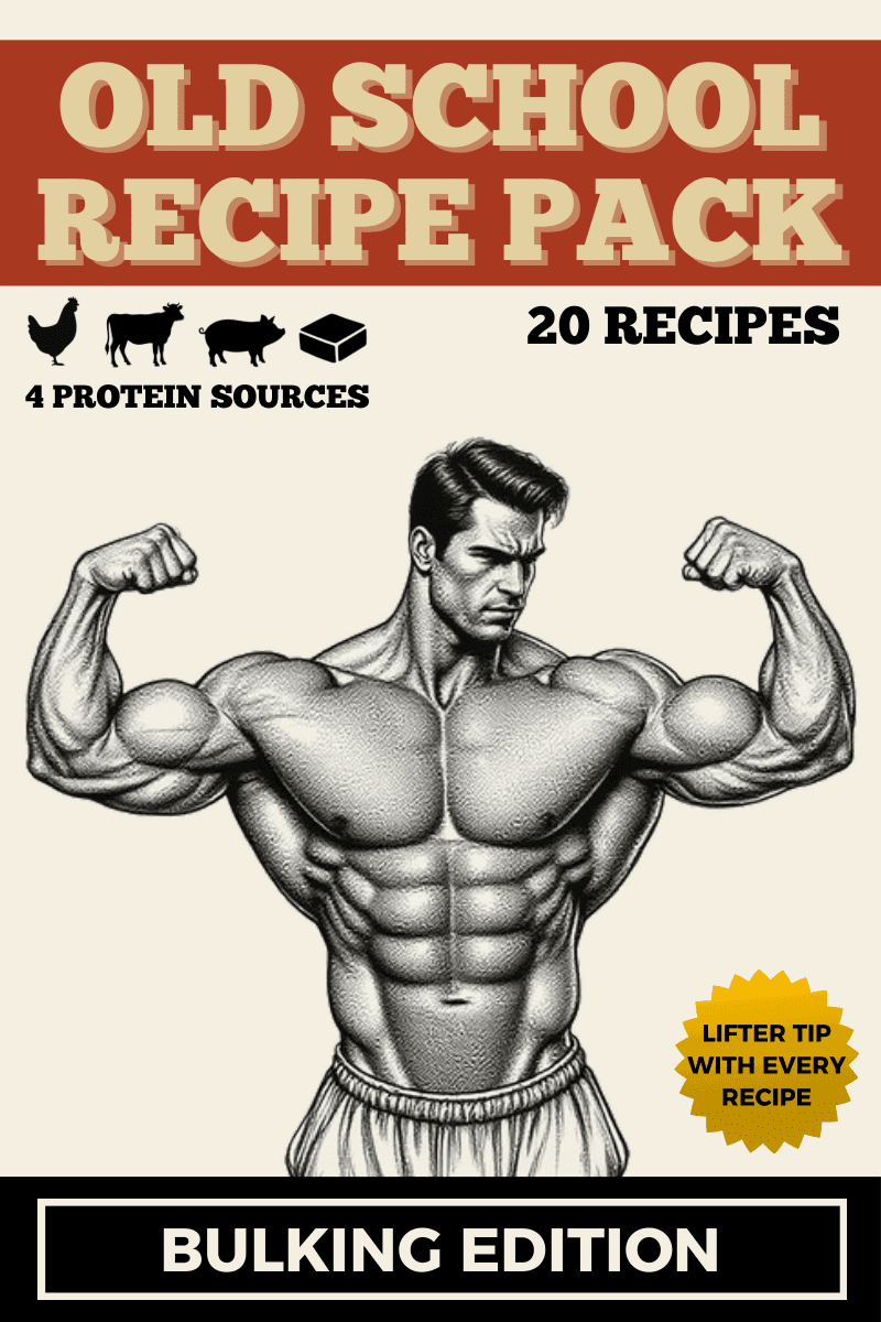 Old-school bulking recipe pack cover